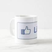 Facebook-Mok Koffiemok (Voorkant links)