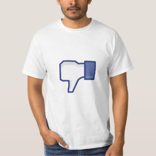 Facebook niet-achtige knop - Funny T-shirt