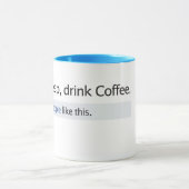 Facebook over koffie-Mok duikt op Mok (Midden)