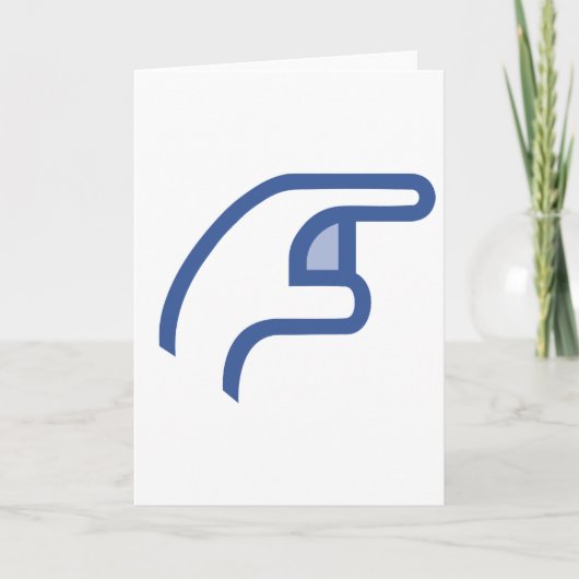 facebook POKE me Kaart (Voorkant)