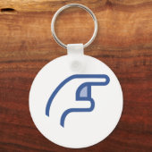 facebook POKE me Sleutelhanger (Voorkant)