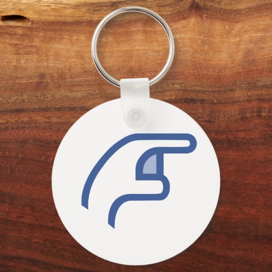 facebook POKE me Sleutelhanger (Voorkant)