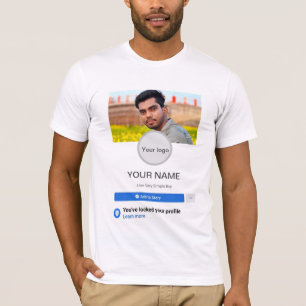 Facebook profiel Mannen T-Shirt
