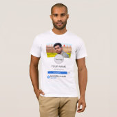 Facebook profiel Mannen T-Shirt (Voorkant volledig)