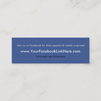 Facebook Profile Visitekaartje *Specials blu