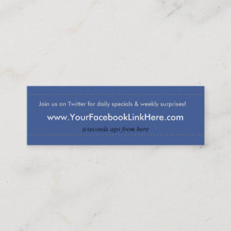 Facebook Profile Visitekaartje *Specials blu