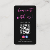 Facebook Qr-code installeren Maak verbinding met o Visitekaartje (Voorkant)