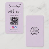 Facebook Qr-code installeren Maak verbinding met o Visitekaartje (Voorkant / Achterkant)