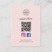 Facebook QR-code installeren | Sociaal mediacroze Informatiekaartje (Voorkant)