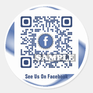 Facebook QR Code Sticker (Sjabloon Net2label QR#53