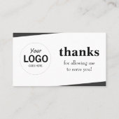 Facebook Review Kaart Visitekaartje (Achterkant)