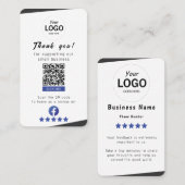 Facebook Review Kaart Visitekaartje (Voorkant / Achterkant)