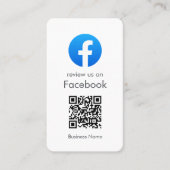Facebook-Reviewen | Minimale kwaliteitscontrolecod Visitekaartje (Voorkant)