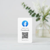 Facebook-Reviewen | Minimale kwaliteitscontrolecod Visitekaartje (Staand voorkant)