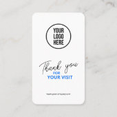 Facebook Reviewen QR Code Business Review Link Visitekaartje (Achterkant)