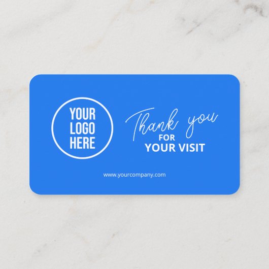 Facebook Reviewen QR Code Business Review Link Visitekaartje (Achterkant)