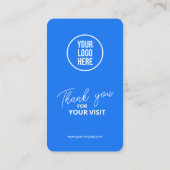 Facebook Reviewen QR Code Business Review Link Visitekaartje (Achterkant)