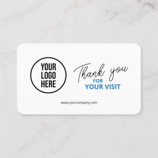 Facebook Reviewen QR Code Business Review Link Visitekaartje (Achterkant)