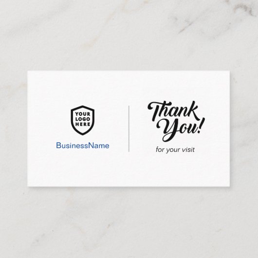 Facebook-Reviewen | Zakelijke QR-code Bedankt Visitekaartje (Achterkant)