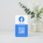 Facebook-Reviewen | Zakelijke Review UW QR-code Visitekaartje (Staand voorkant)