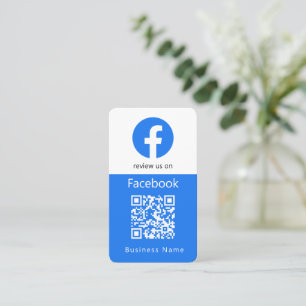 Facebook-Reviewen Zakelijke Review UW QR-code Visitekaartje
