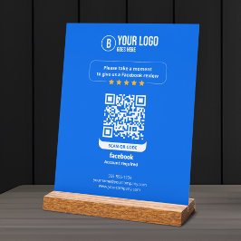 Facebook Reviews QR-code Beoordeel Mijn Bedrijf 5 Acryl Bord