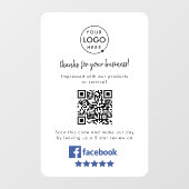 Facebook Reviews Ruitsticker | QR Vinyl Sticker (Vel)