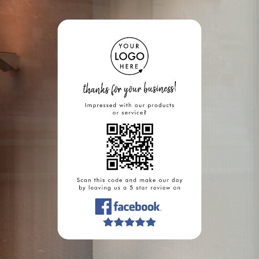 Facebook Reviews Ruitsticker | QR Vinyl Sticker