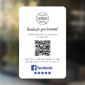Facebook Reviews Ruitsticker | QR Vinyl Sticker