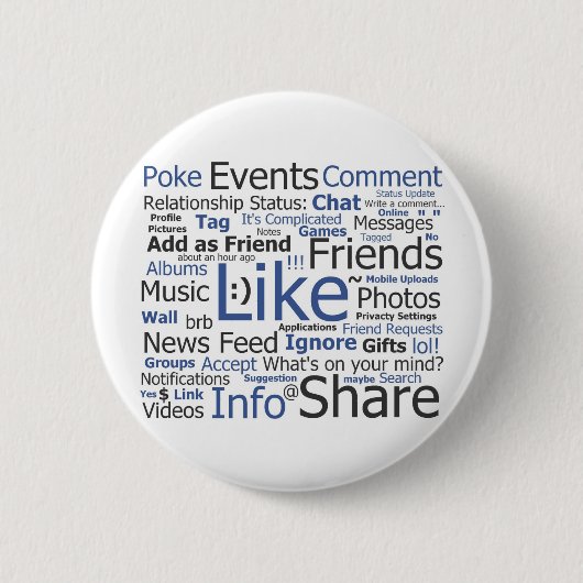 Facebook Ronde Button 5,7 Cm (Voorkant)