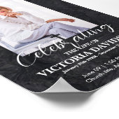 Facebook rouwbericht Black Stone Poster (Hoek)