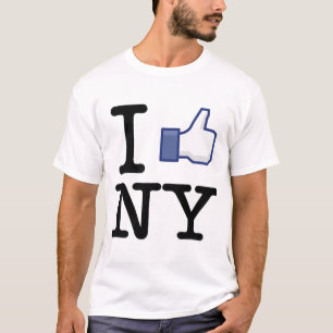 Facebook-Shirt "Ik hou van New York" T-shirt