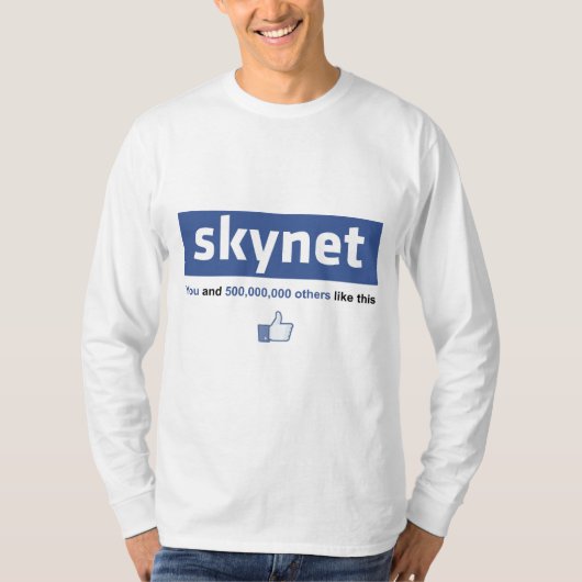 Facebook - Skynet T-shirt (Voorkant)