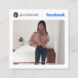 Facebook sociale media foto visitekaartje