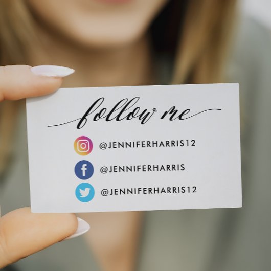 Facebook Twitter Qr-code installeren Visitekaartje