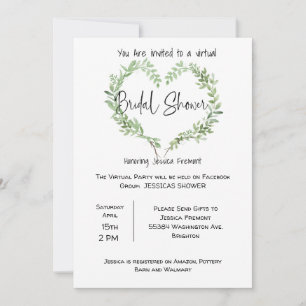 Facebook-uitnodiging voor Virtual Bridal Wedding S Aankondiging