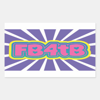 Facebook voor de Blinden stickers! Rechthoekige Sticker