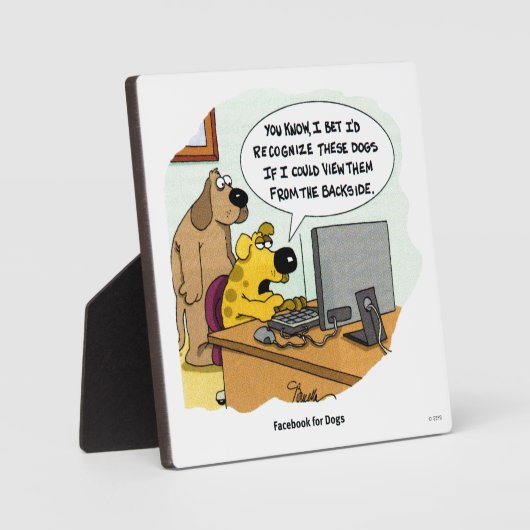 Facebook voor honden fotoplaat (Voorkant)