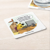 Facebook voor honden kartonnen onderzetters (Schuin)