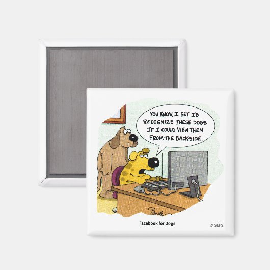Facebook voor honden magneet (Voorkant / Achterkant)