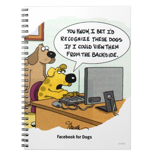 Facebook voor honden notitieboek (Voorkant)