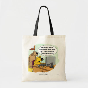 Facebook voor honden tote bag