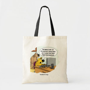 Facebook voor honden tote bag