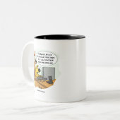 Facebook voor honden tweekleurige koffiemok (Voorkant links)