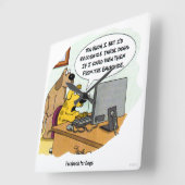 Facebook voor honden vierkante klok (Hoek)