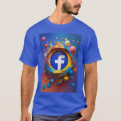 Facebook wali t-shirt: Trendy design direct van T-shirt (Voorkant)