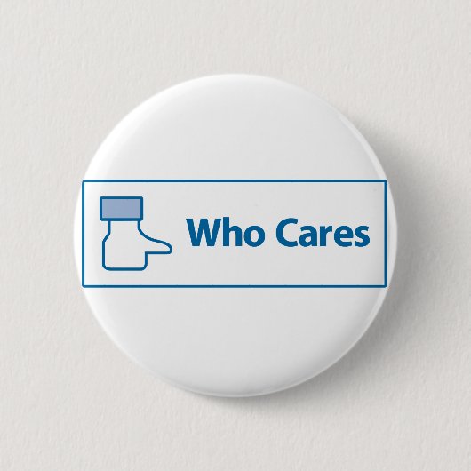 Facebook Who Cares Ronde Button 5,7 Cm (Voorkant)