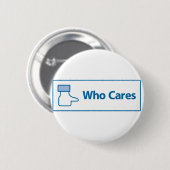 Facebook Who Cares Ronde Button 5,7 Cm (Voorkant /achterkant)