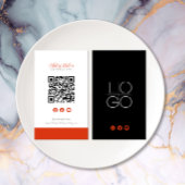 Facebook YouTube Social Media QR Code installeren Visitekaartje