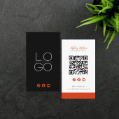 Facebook YouTube Social Media QR Code installeren Visitekaartje